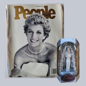 For Princess Diana Fans - 1998 Wedding Figurine & September 1997 People Mag